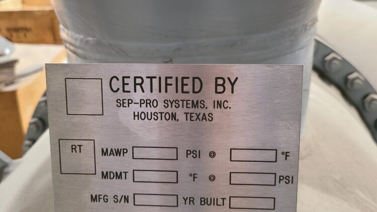 ASME stamped pressure vessel manufacturing